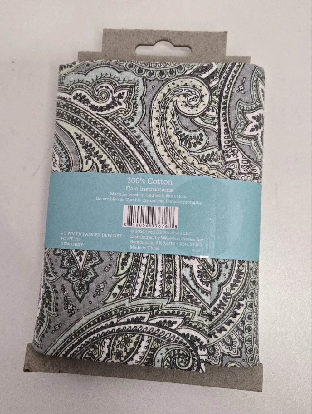 Waverly Inspirations Essential Prints Dew Grey 1 Yard 36
